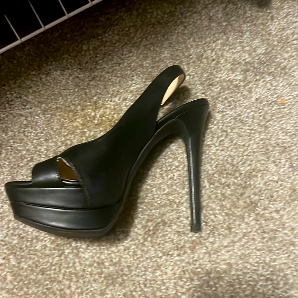 Leather sling backs